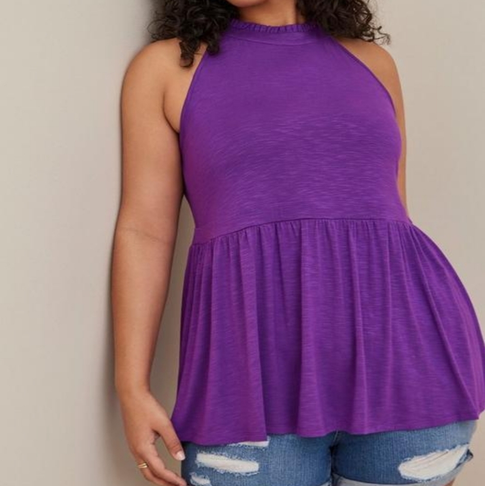 Torrid NWT Babydoll Halter Neck Tank